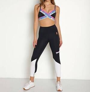 NEW P.E. NATION half volley legging in black